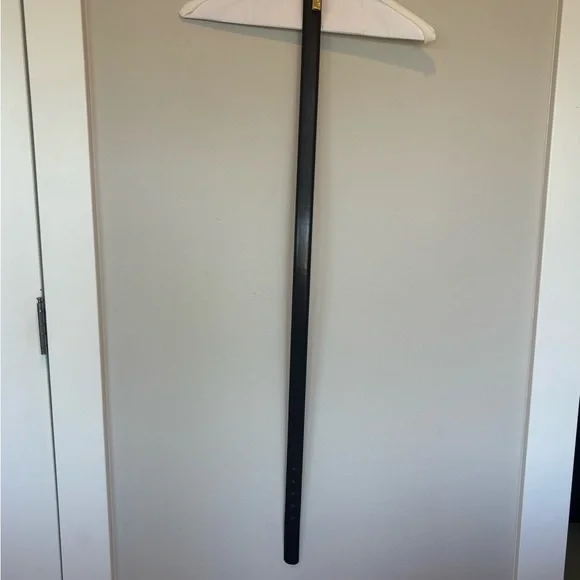 Chic Black and Gold Women's Black Leather Belt - Picture 4 of 4